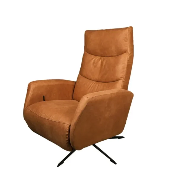 Draai/Relaxfauteuil Nexus - Microvezel - Cognac