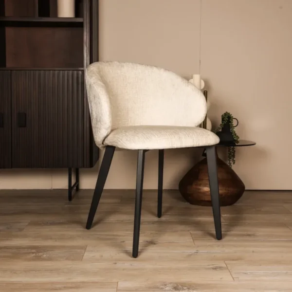 Eetkamerstoel met arm Soof - Creme - Fusion