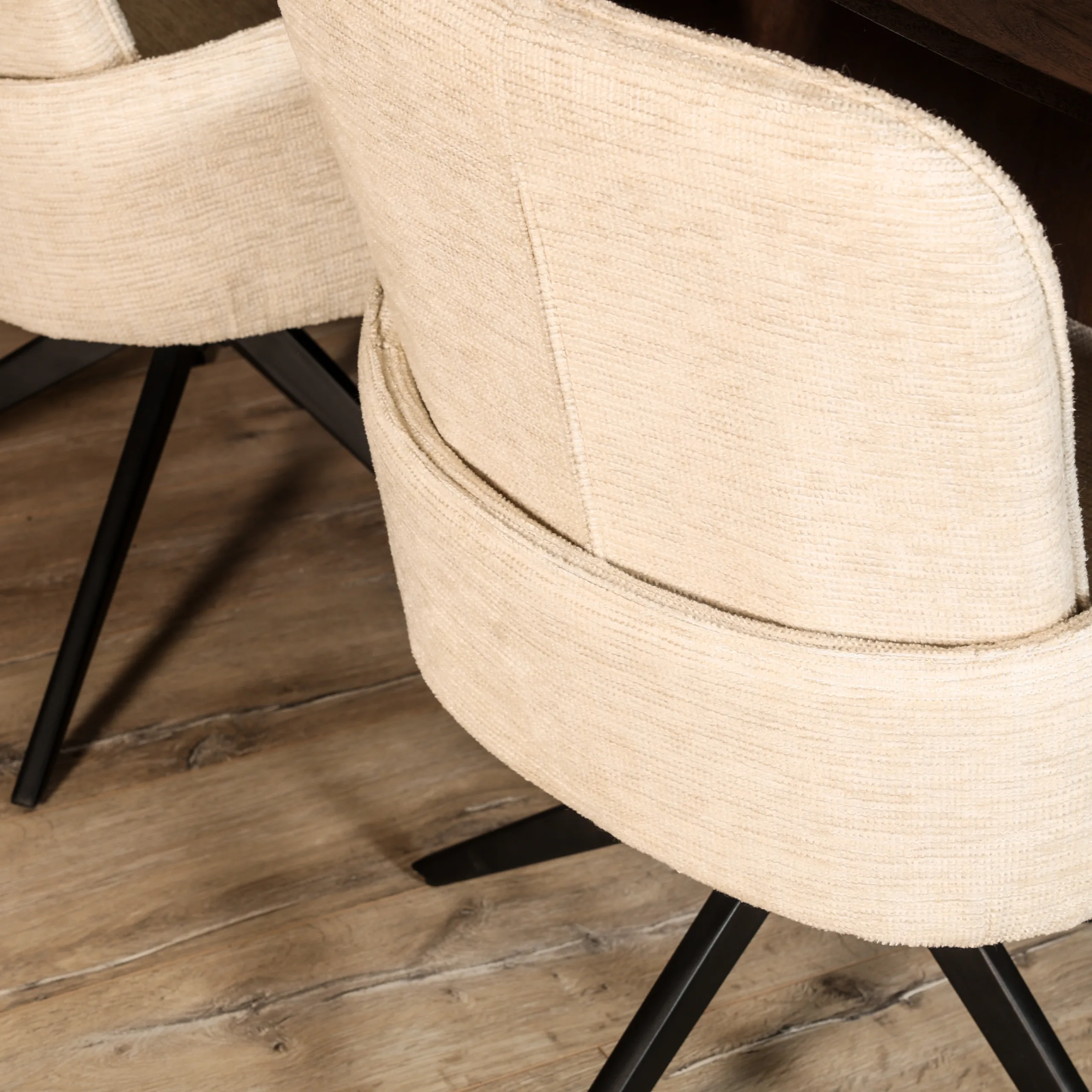 Eetkamerstoel Tom - Beige - Afbeelding 9