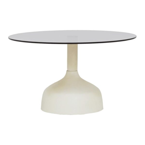 Elba Salontafel glas gebroken wit rond 70 cm