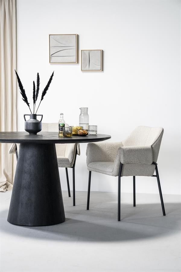 Eettafel Aron rond 130 - Afbeelding 6