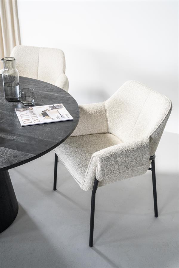 Eettafel Aron rond 130 - Afbeelding 8