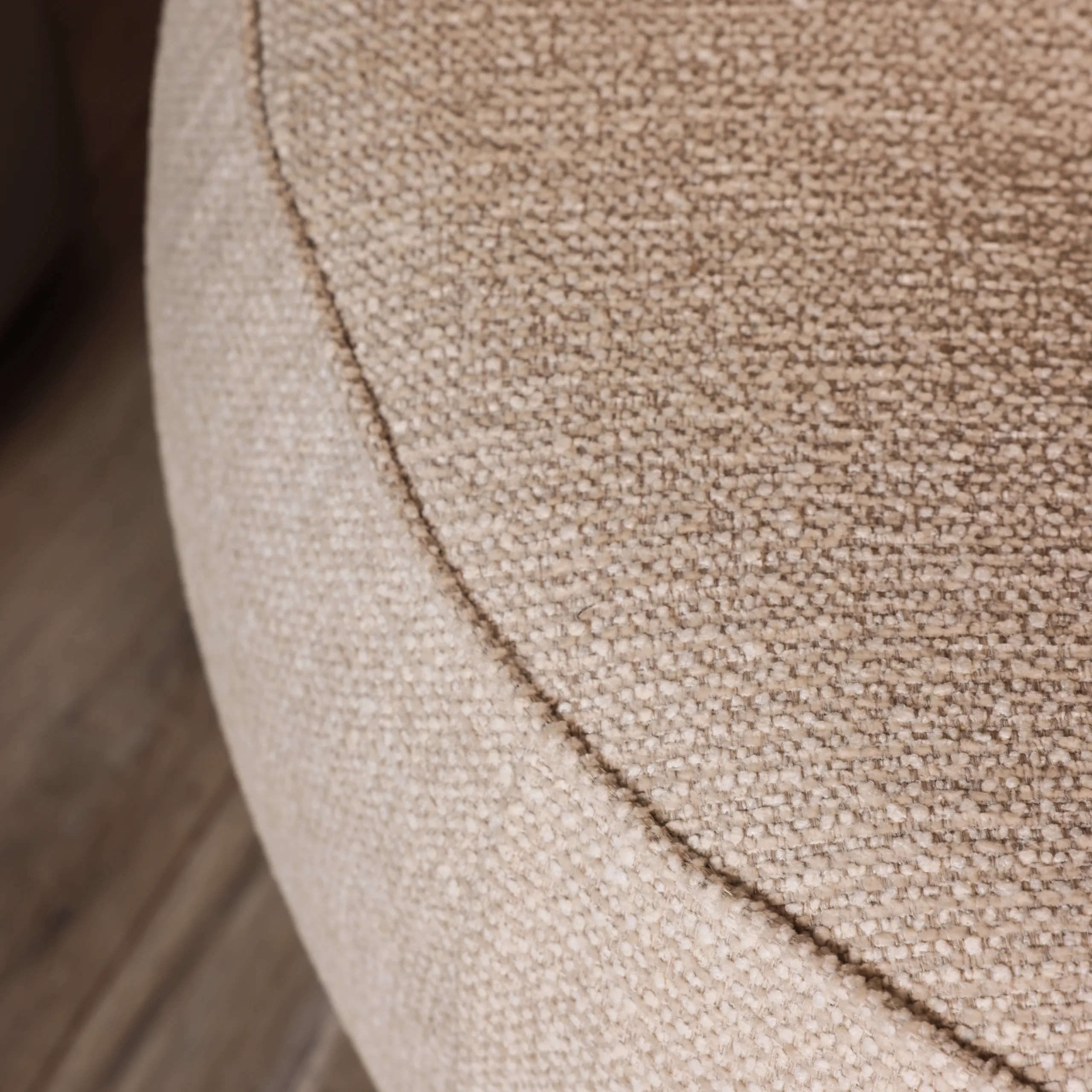 Fauteuil Elva - Geweven stof - Beige - Afbeelding 8