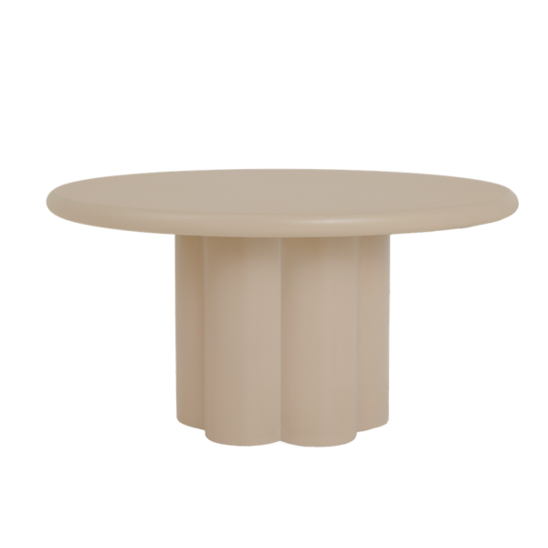 Melzo Eetkamertafel rond beige 150 cm