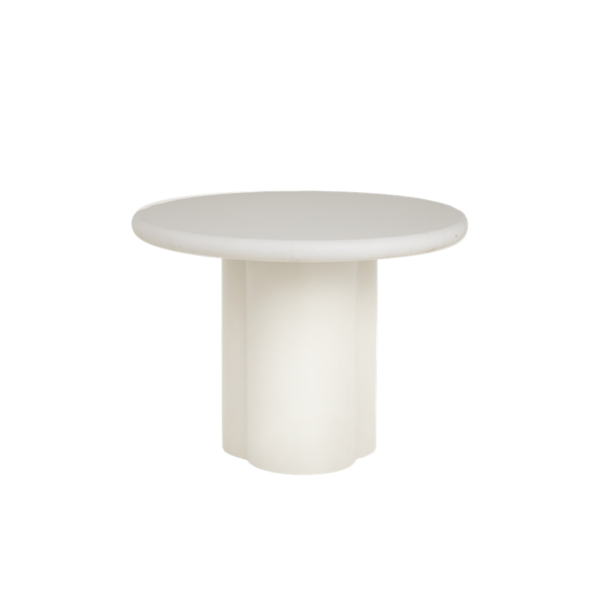 Melzo Bijzettafel rond wit 60 cm