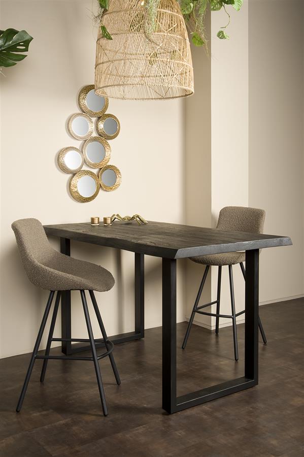 Ultimo Bartafel zwart 140 cm - Afbeelding 2