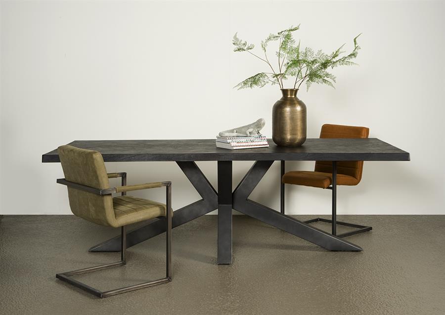 Sovana Eetkamertafel zwart 240 cm - Afbeelding 2
