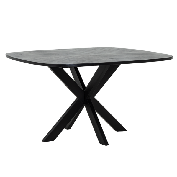 Silvi Eetkamertafel zwart 130 cm