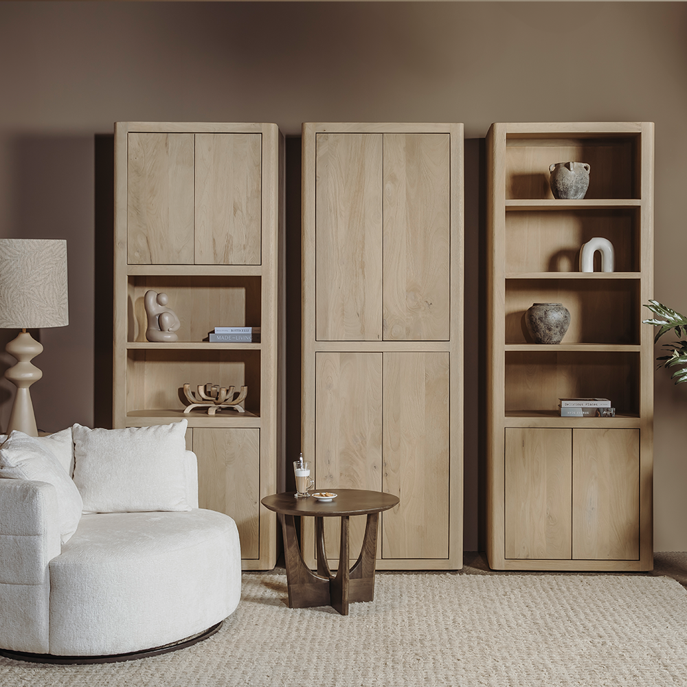 Tenna Boekenkast naturel 80 cm - Afbeelding 4