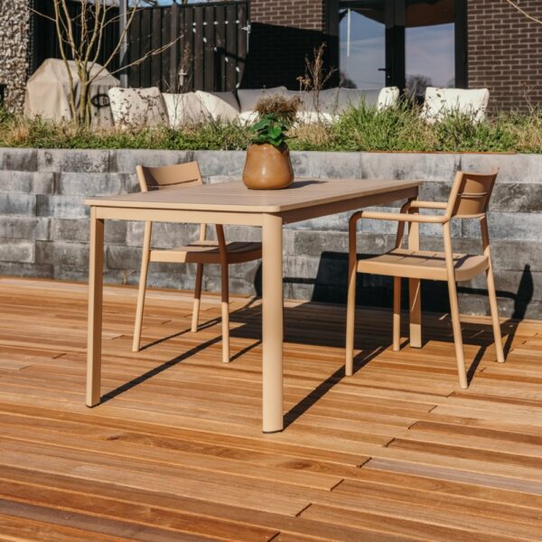 Tuintafel Saar - Beige - 140 cm