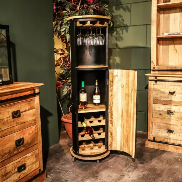 Wijnkast Mangohout Deluxe