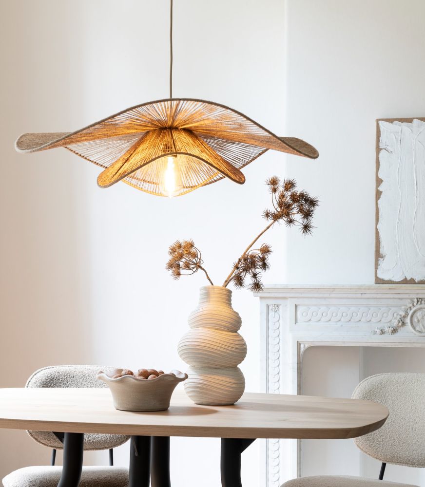 Iggy hanglamp 1*E27 D80cm - Naturel - Afbeelding 15