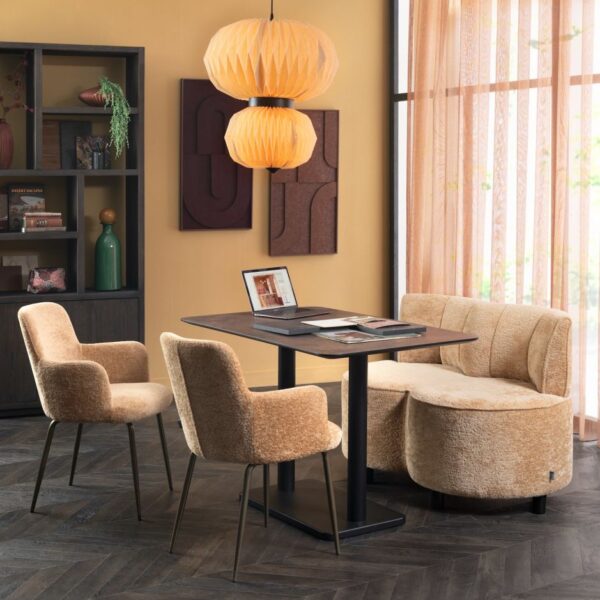 ambiance Brest bistrotafel stone rust 120x75cm