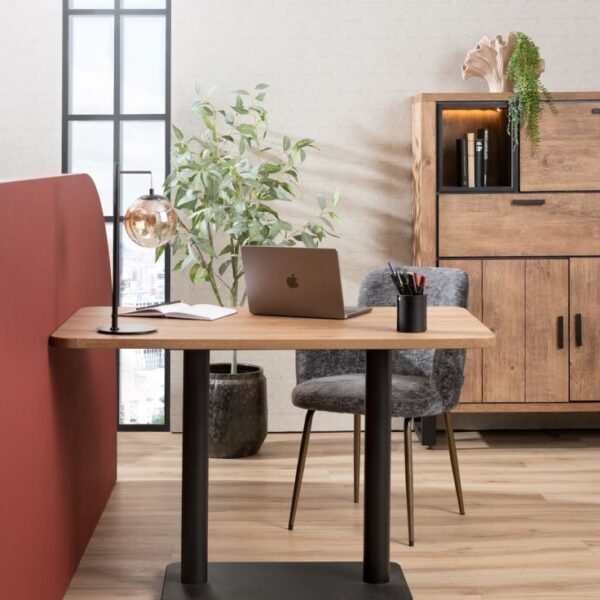 Brest bistrotafel vintage oak 120x75cm