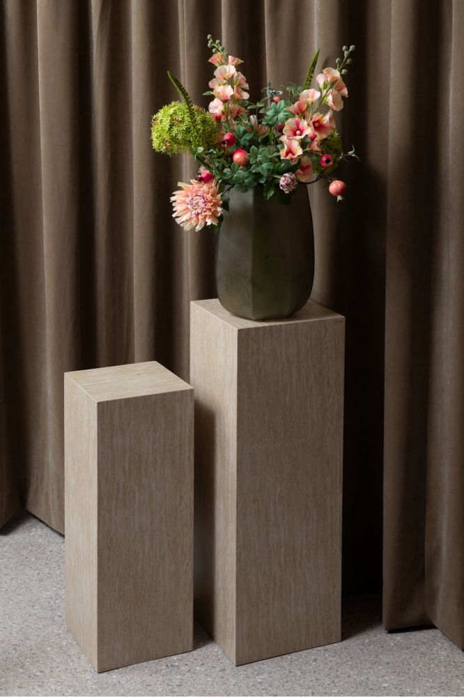 Noisettes vaas H39cm - Taupe - Afbeelding 4