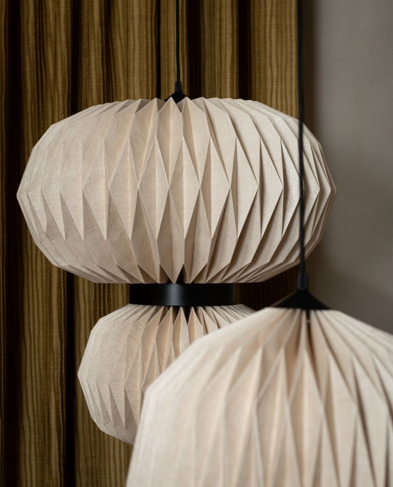 Rikke hanglamp 2*E27 D60cm - Beige - Afbeelding 9