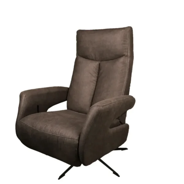 Draai/Relaxfauteuil Dalero - Microvezel - Antraciet