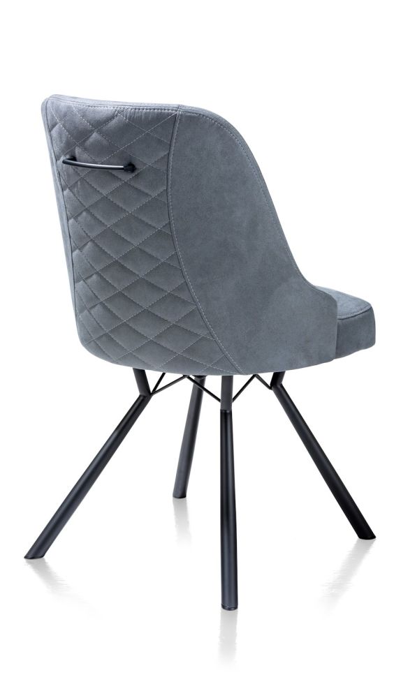 Eefje, eetkamerstoel - 4 pootjes zwart - incl. pocketvering - stof Kibo - Afbeelding 9