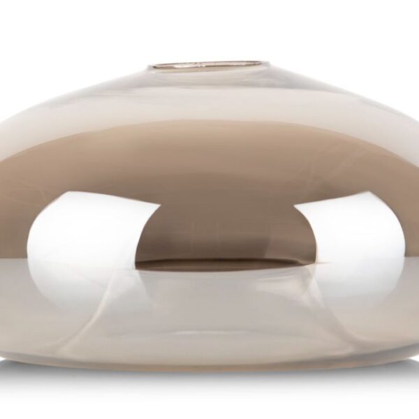Jayden glazen bol C H14cm - Grijs