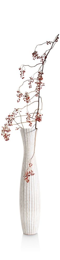 Milou vaas H85cm - Wit - Afbeelding 2