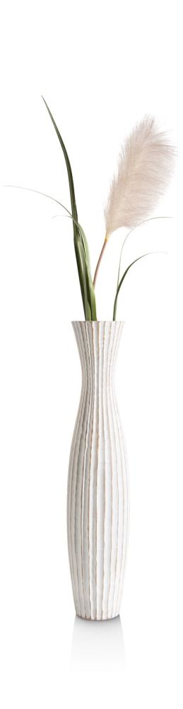 Milou vaas H64,5cm - Wit - Afbeelding 2