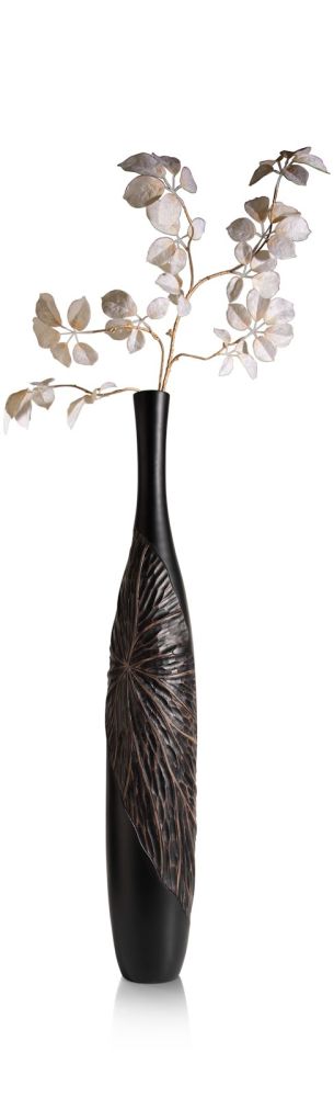 Faye vaas H107cm - Zwart - Afbeelding 2