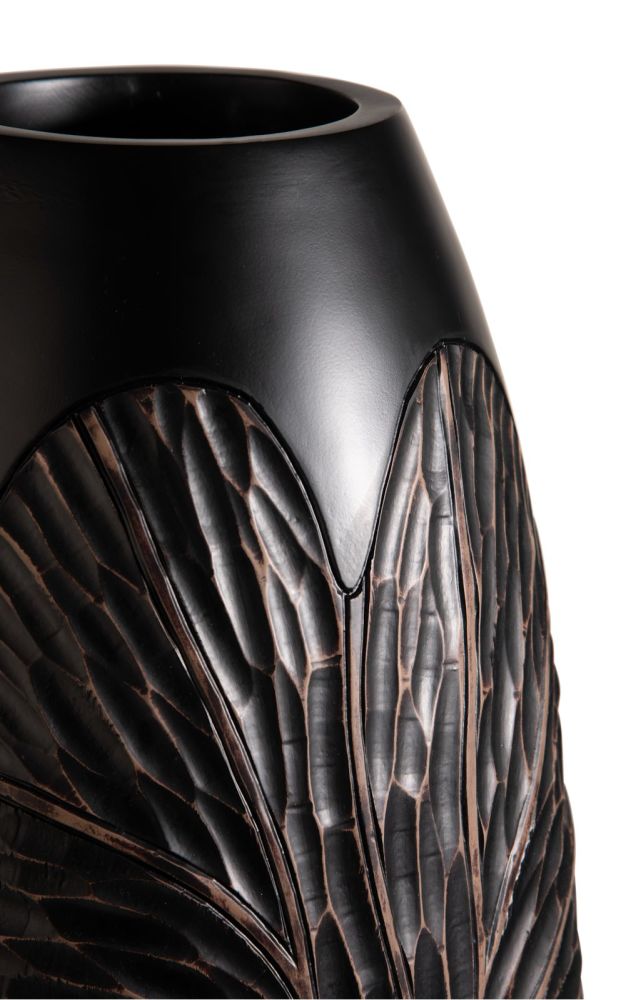 Faye vaas H107cm - Zwart - Afbeelding 4