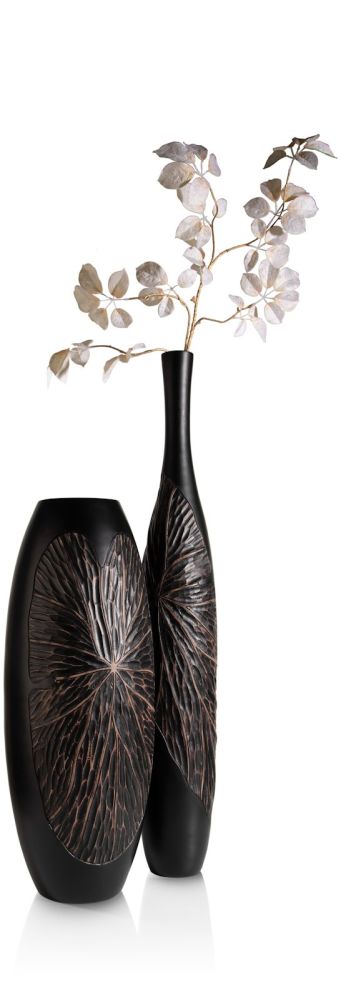 Faye vaas H107cm - Zwart - Afbeelding 6