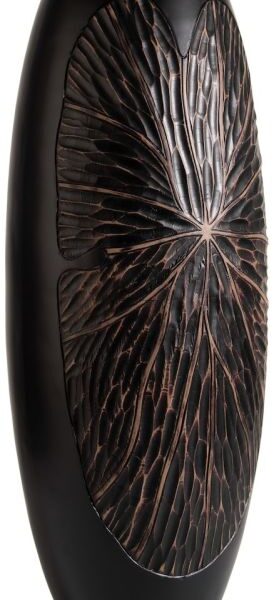 Faye vaas H75cm - Zwart