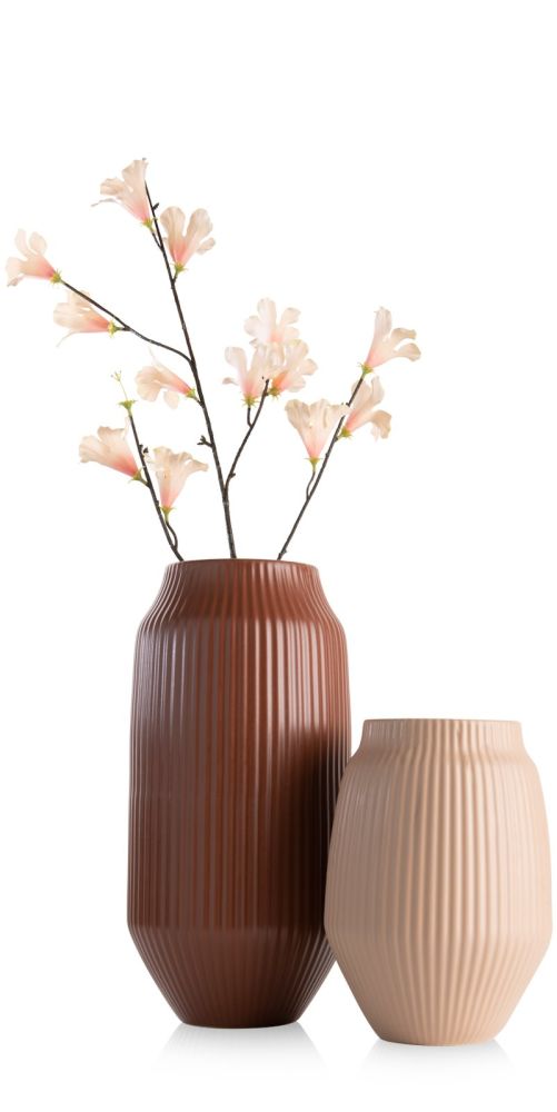 Liv vaas H28cm - Beige - Afbeelding 6