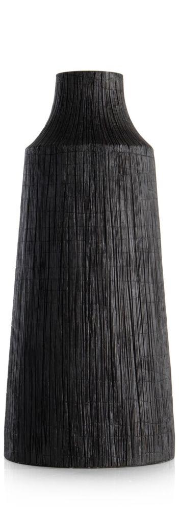Finn vaas H50cm - Zwart