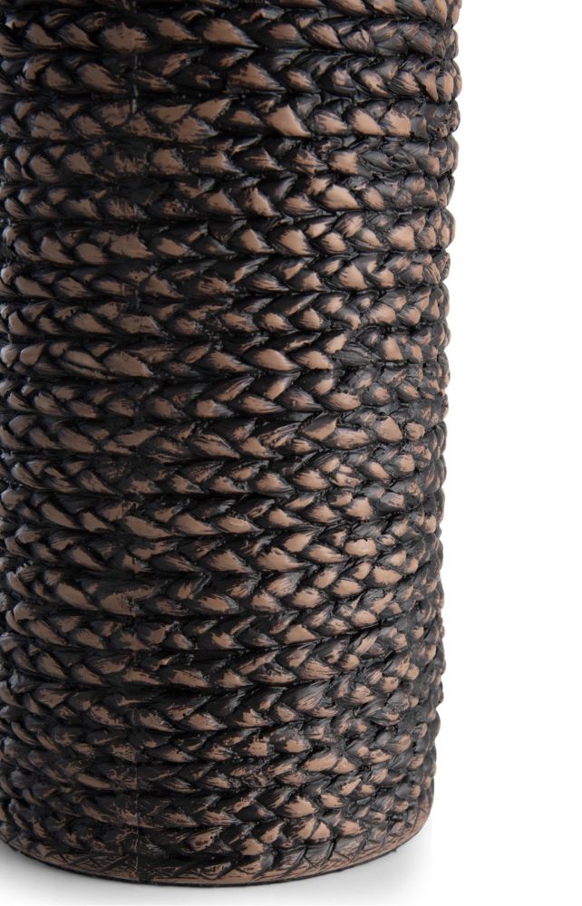 Adam vaas H68,5cm - Zwart - Afbeelding 4