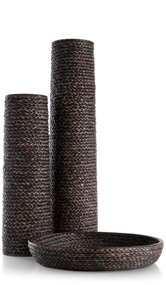 Adam vaas H49cm - Zwart - Afbeelding 5