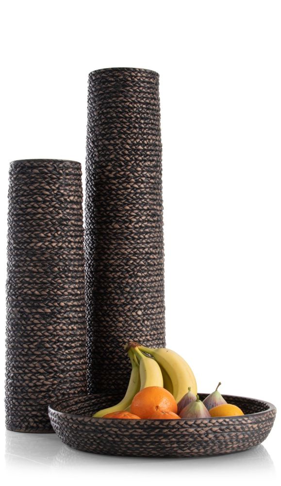 Adam vaas H49cm - Zwart - Afbeelding 7