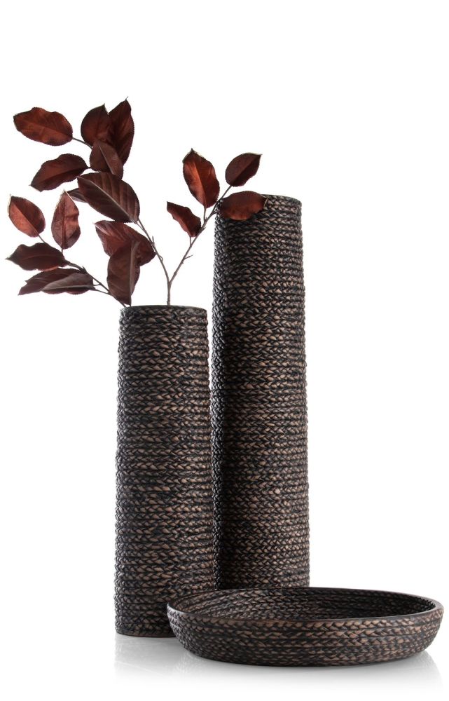 Adam vaas H49cm - Zwart - Afbeelding 8