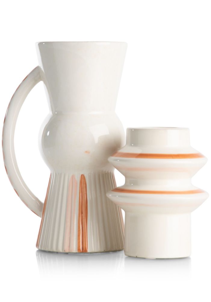 Nora kandelaar H15cm - Multikleur - Afbeelding 4