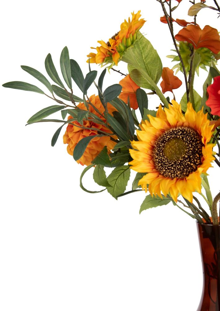Olive Leaf Spray H82cm kunstbloem - Groen - Afbeelding 10