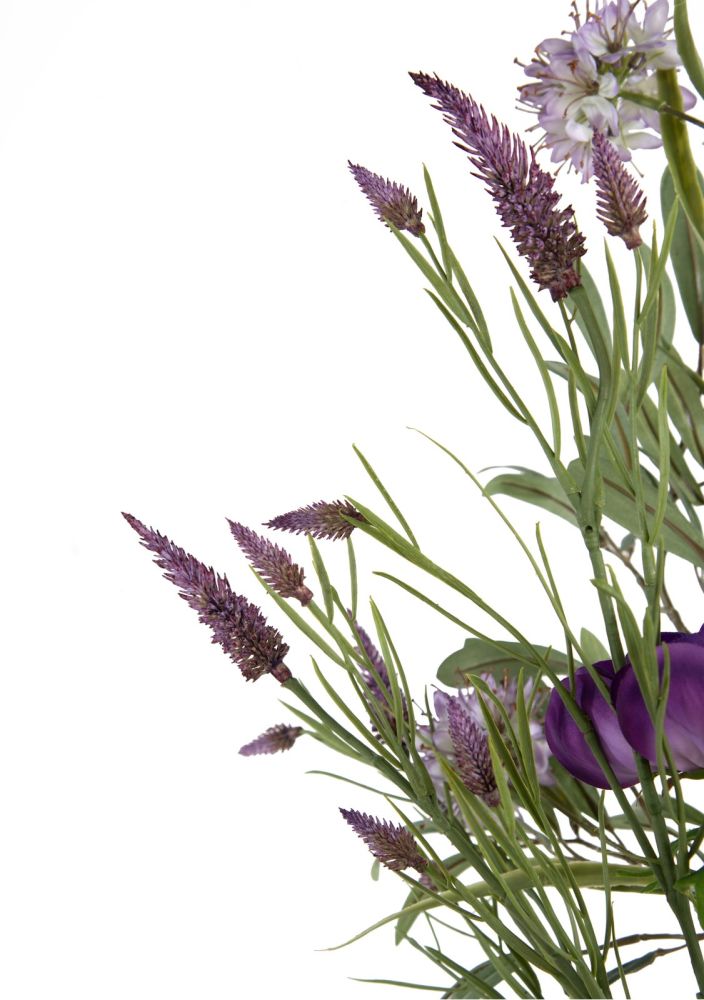 Olive Leaf Spray H82cm kunstbloem - Groen - Afbeelding 26