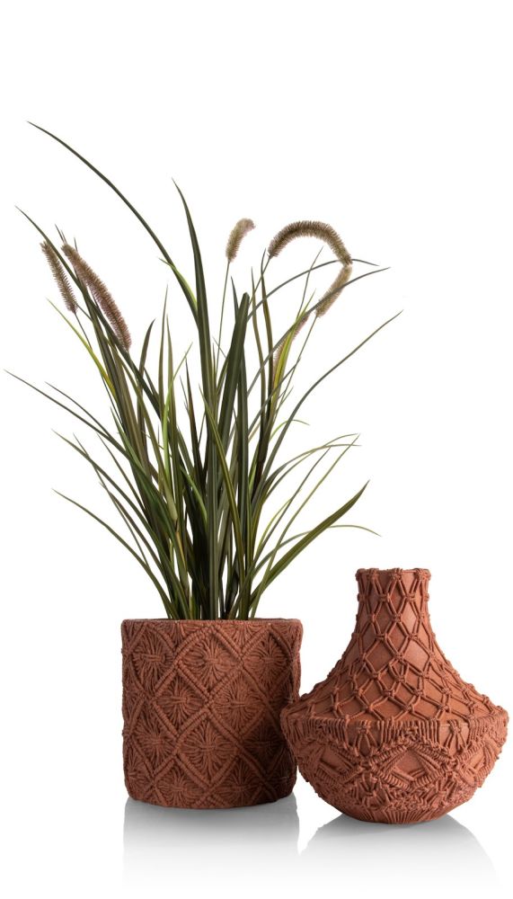 Maeve vaas H33cm - Terracotta - Afbeelding 7
