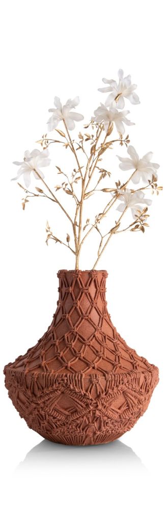 Maeve vaas H33cm - Terracotta - Afbeelding 2