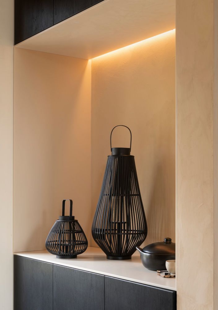 Philou windlicht H70,5cm - Zwart - Afbeelding 9