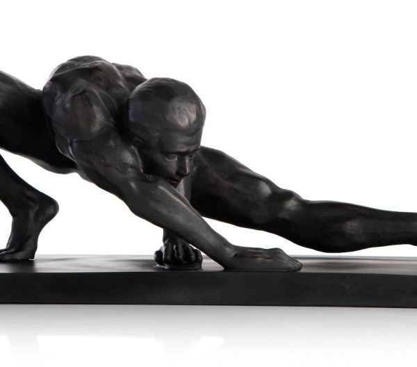 Stretching beeld H19cm - Zwart