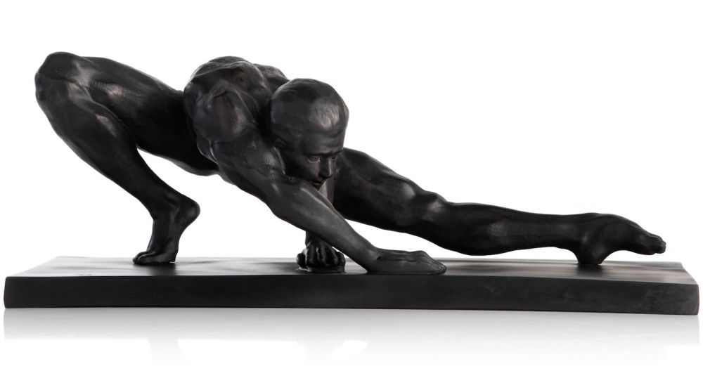 Stretching beeld H19cm - Zwart