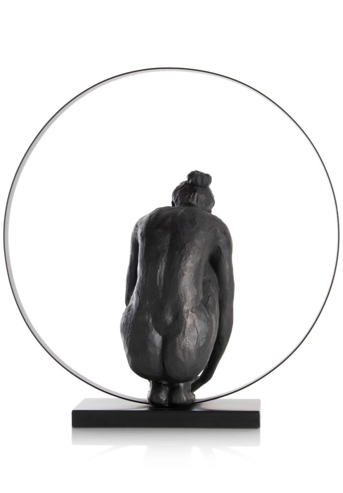 Circle Lady beeld H54cm - Zwart - Afbeelding 5