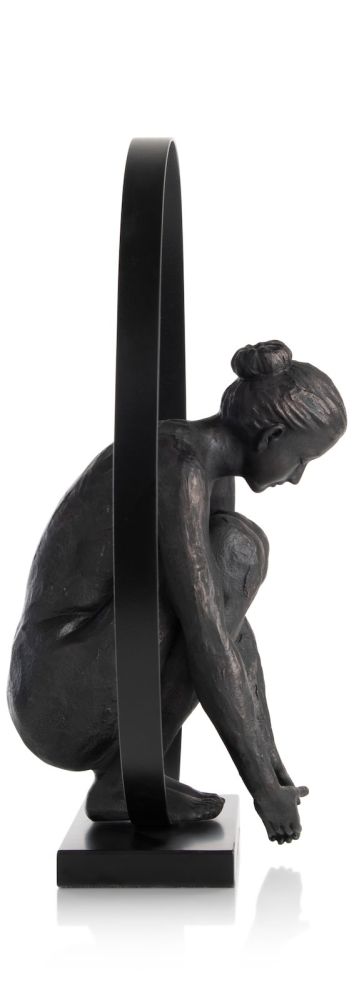 Circle Lady beeld H54cm - Zwart - Afbeelding 6