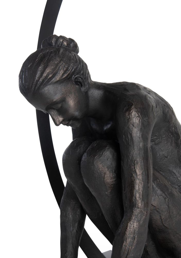 Circle Lady beeld H54cm - Zwart - Afbeelding 9