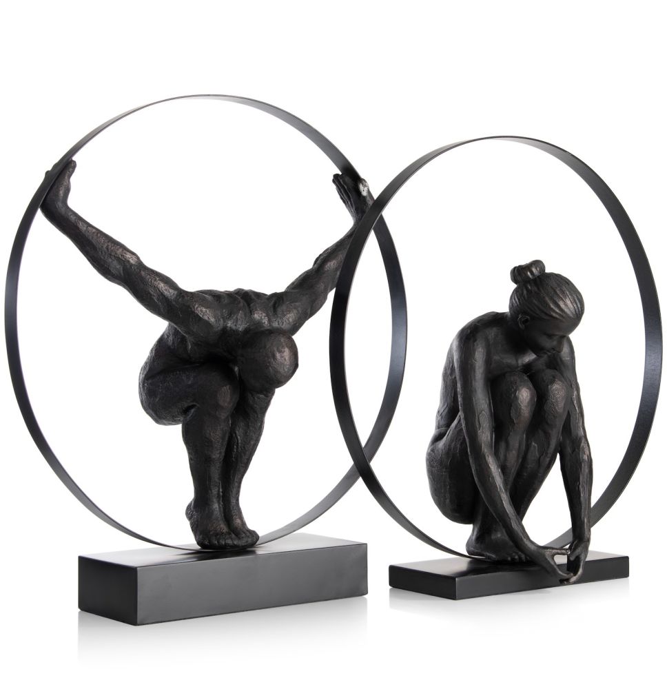Circle Lady beeld H54cm - Zwart - Afbeelding 12
