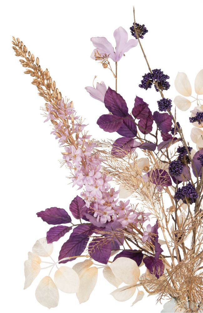 Beech Leaves Spray H95cm kunstbloem - Paars - Afbeelding 7