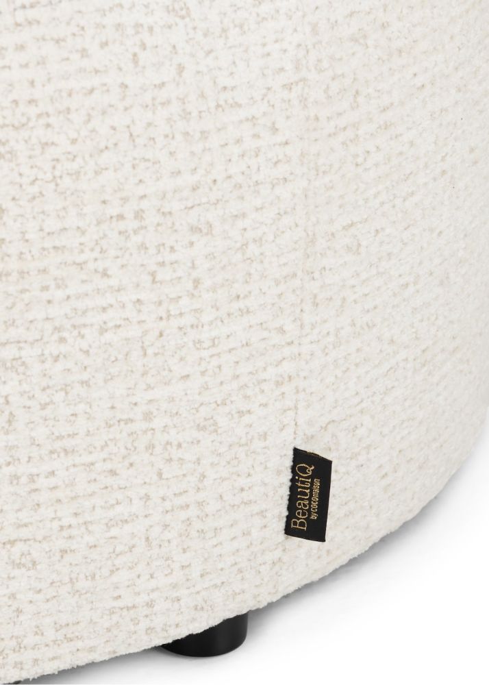 BeautiQ - Chic poef - rond 80 cm - Afbeelding 20