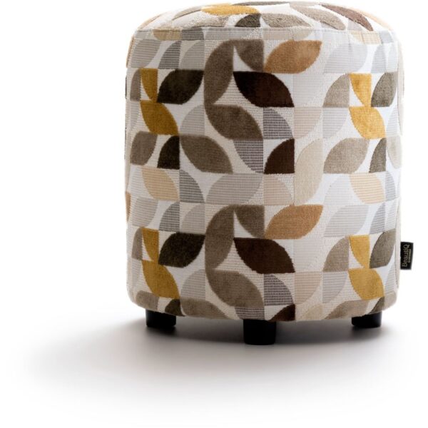 image BeautiQ - Elite poef - rond 42 cm - Creme